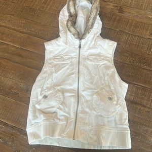 ann taylor LOFT hooded vest. Size medium, like new.